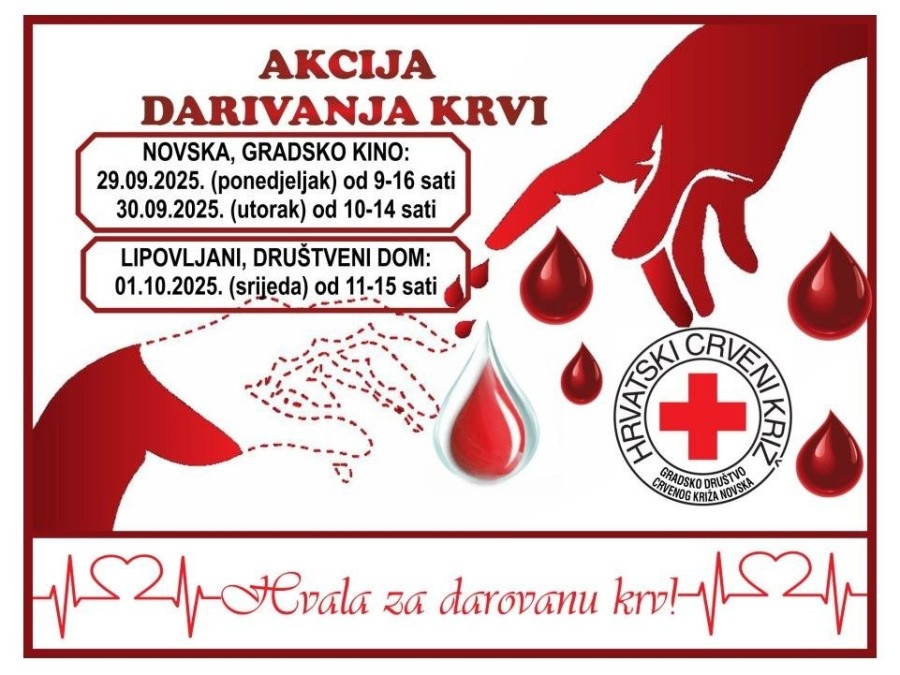 Akcija Darivanja krvi Novska i Lipovljani